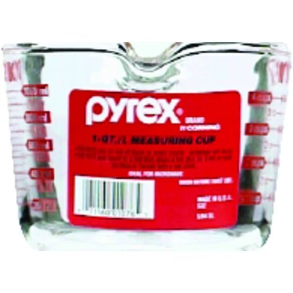 32 oz.  Glass Clear Measuring Cup, Pyrex, Mfr#: 6001076